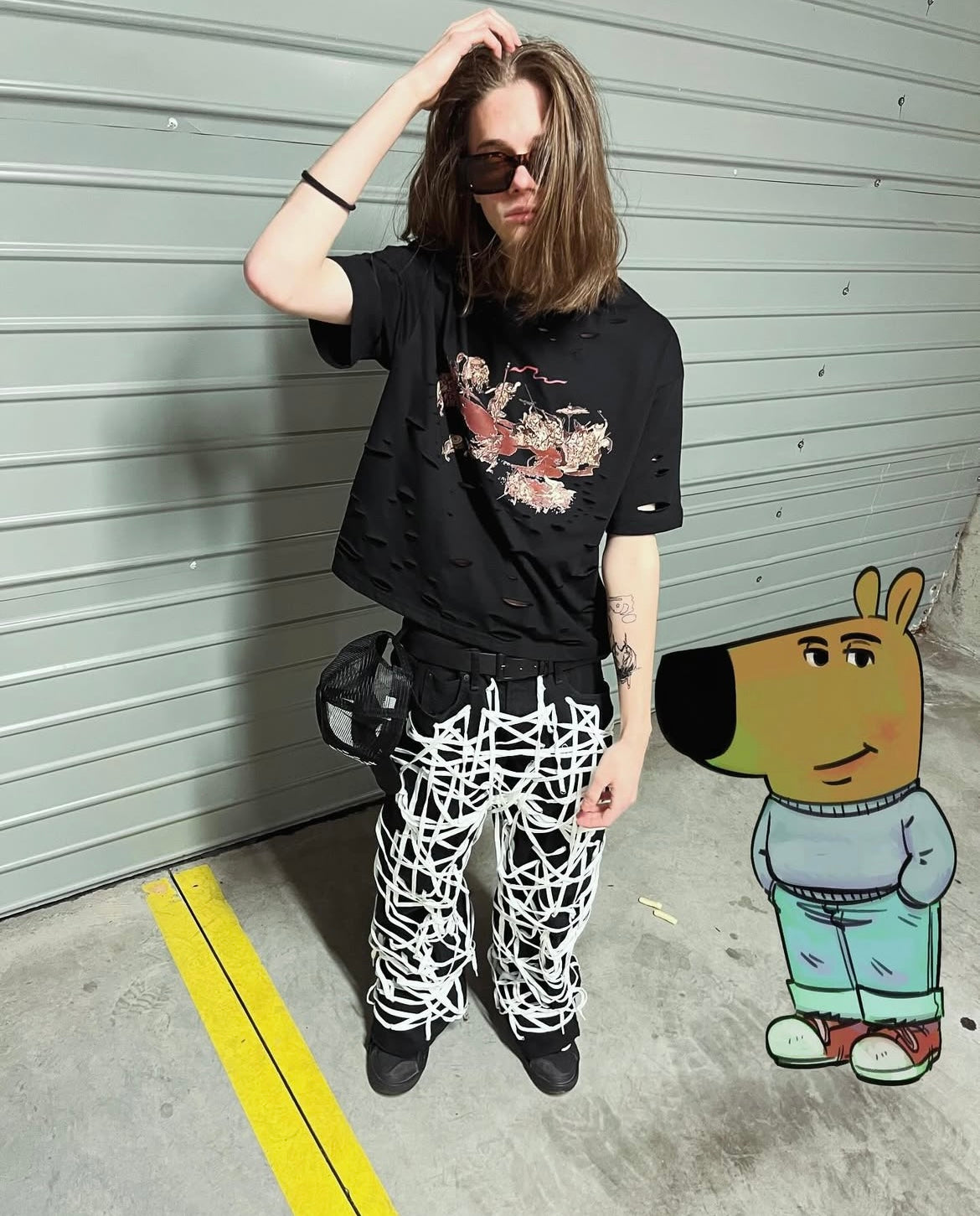 MAD 'Laced-Up Mummy' JEANS